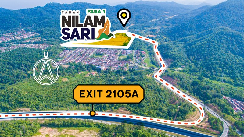 Perjalanan dari arah KL ke tapak projek Tmn Nilam Sari.