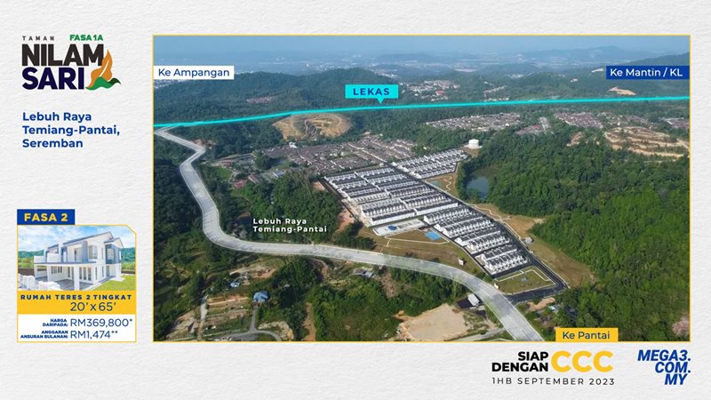 Taman Nilam Sari Fasa 1A - Projek Siap dibina dengan CCC pada 1HB SEPTEMBER 2023