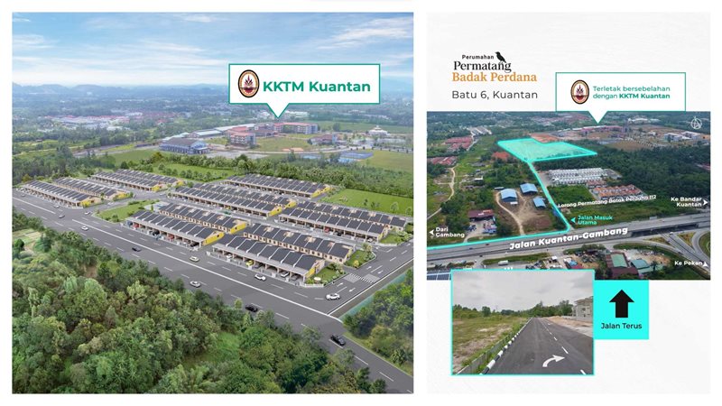 Projek baru bersebelahan dengan KKTM Kuantan