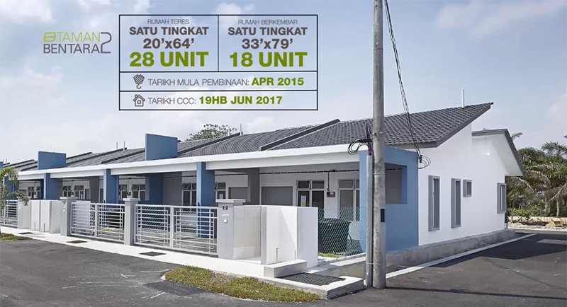 Taman Bentara 2 - Projek Siap Dengan CCC pada Jun 2017