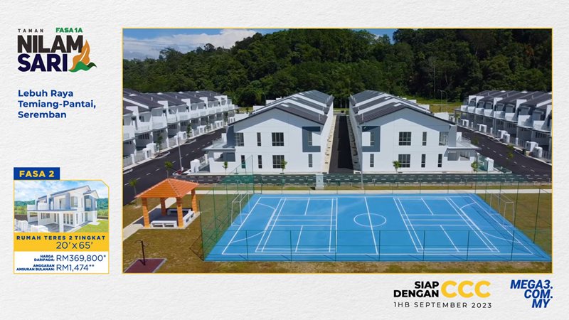Taman Nilam Sari Fasa 1A - Projek Siap dibina dengan CCC pada 1HB SEPTEMBER 2023