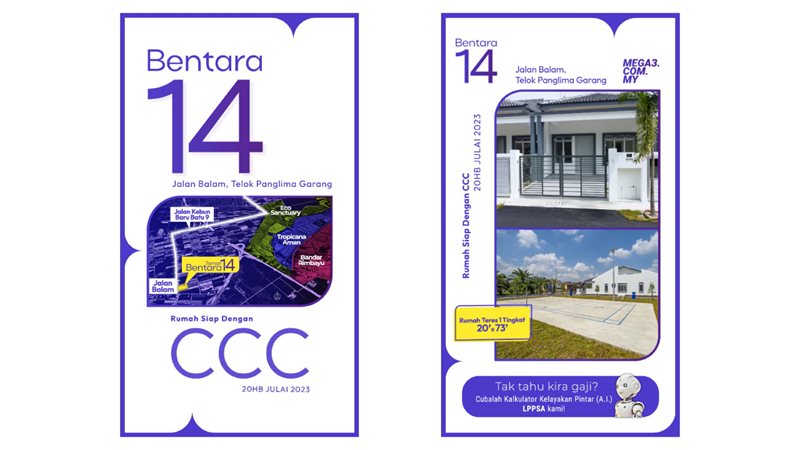 Taman Bentara 14 Overall - Projek Siap dibina dengan CCC pada 20HB JULAI 2023