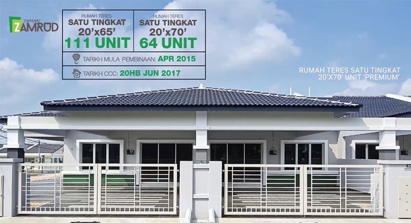 Taman Zamrud - Projek Siap Dengan CCC pada Jun 2017