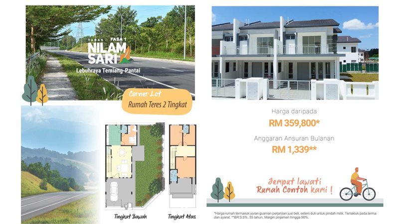 Tinjau Setiap Ruang Rumah Taman Nilam Sari