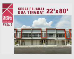 Rembau Sentral Kedai Pejabat 2 Tingkat