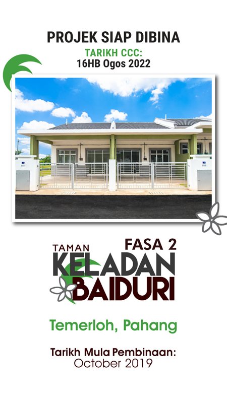 Tmn Keladan Baiduri Fasa 2 (Rumah) - Projek Diap dengan CCC pada 16HB Ogos 2022