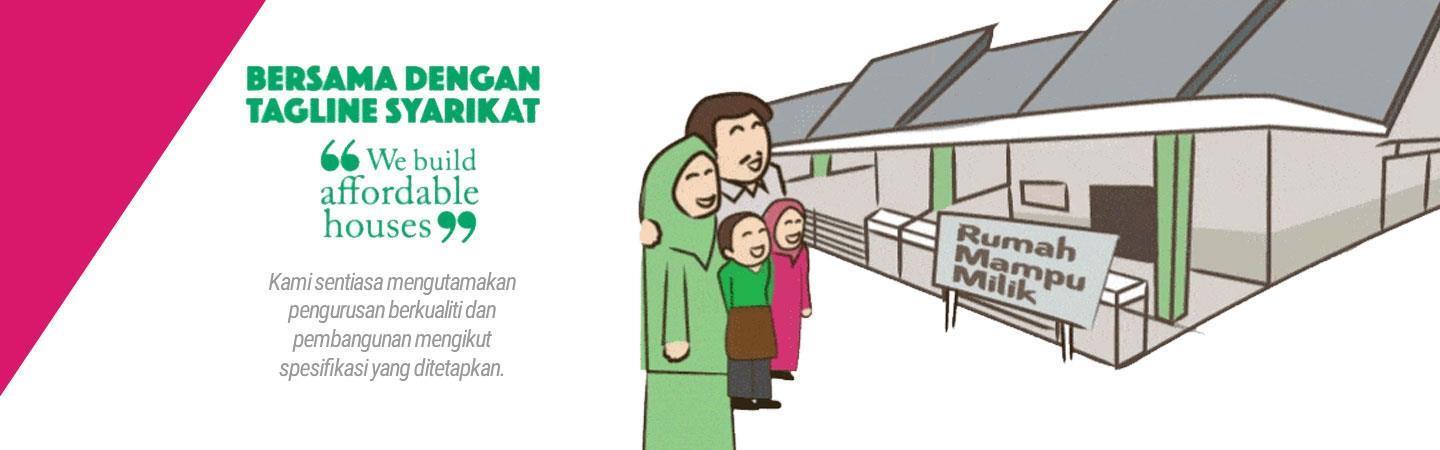 we build affordable houses - Mega3 Housing Slogan