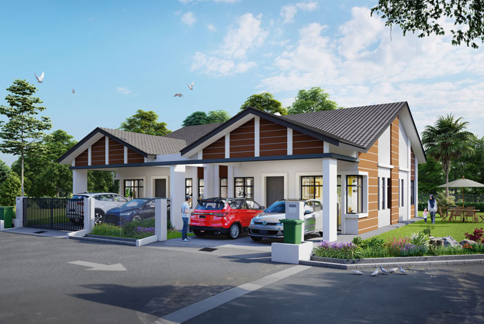 Perumahan Seri Mahkota Maju 2, Rumah SemiD 1 tingkat Kuantan Pahang dekat ECRL