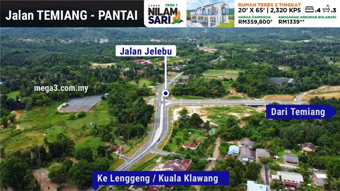 Jalan Pintas TEMIANG - PANTAI Telah Dibuka